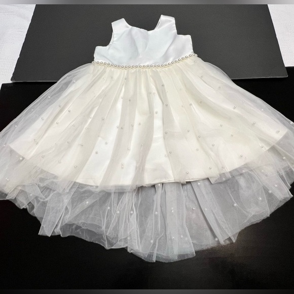 American Princess White Dress with Pearl Details - Picture 1 of 13